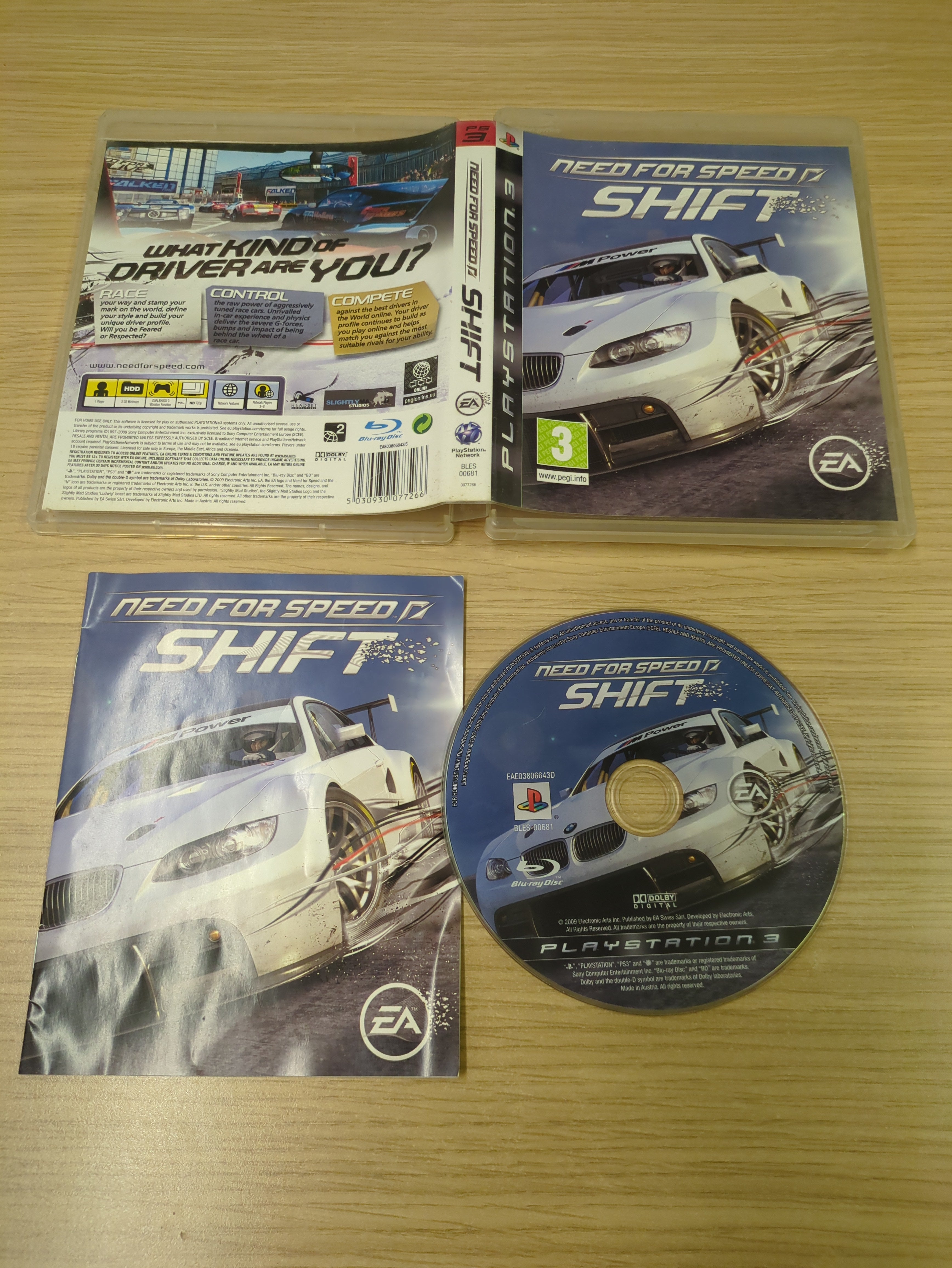 Need For Speed Shift Sony PS3 game Need For Speed Shift Sony PS3 game